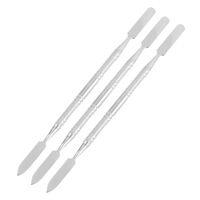 Bâtonnet et couteau multifonctionnels en acier inoxydable de 150 mm pour l'application de fond de teint et de maquillage des ongles