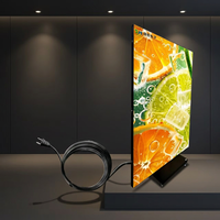 Écran LED pliable à trois volets pour installation extérieure permanente, étanche IP65, luminosité 7000 cd, 178 °   Support mural pour angle de vision réglable