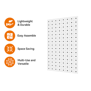 Chất lượng cao soild Pegboard Bảng điều chỉnh nội thất WPC PEG bảng tường Bảng điều khiển cho phòng khách nhà để xe trẻ em phòng - Product Image 3