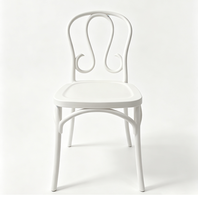 Chaise empilable en plastique blanc à dossier courbé, chaise pour hôtel, banquet, mariage, événementiel, vente en gros et location pour fêtes