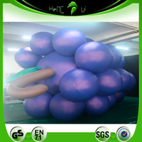 Énorme ballon gonflable de raisins violets personnalisés pour le décor de festival de musique