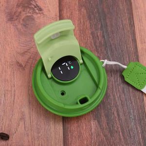 Taza de Café de Acero Inoxidable de 500 ml con Aislamiento al Vacío, Pantalla Inteligente de Temperatura, Tapa Doble con Asa de Transporte para Oficina y Exteriores - Product Image 6