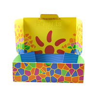 Boîte cadeau en papier, boîte d'emballage pliable colorée pour bonbons, chocolats, collations, petit récipient de présentation et de stockage alimentaire