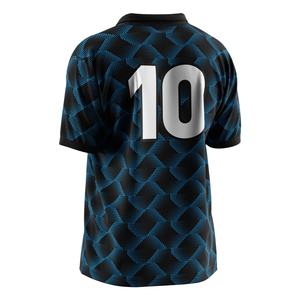 Camiseta de Fútbol Versátil con Cuello Polo de un Solo Botón, Paneles de Malla de Secado Rápido y Ranuras de Diseño Personalizado para Equipamiento de Aficionados en Noches de Partido - Product Image 6