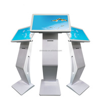 Support au sol de 21.5 pouces Kiosque à écran tactile LED LCD tout-en-un avec imprimante thermique intégrée 58mm et Mini PC Win10/11 Android OS
