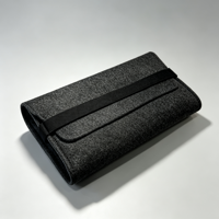 Étui portable en feutre pour crayons et lunettes avec sangle élastique, étui de protection fin pour ordinateur portable MacBook et tablette