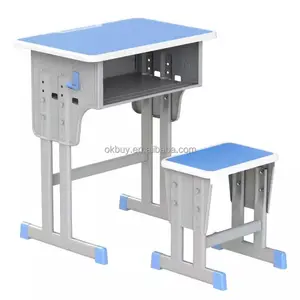 wholesale high quality school furniture manufacturer classroom training room student desk and chair set from China factory