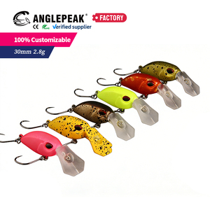 <span class=keywords><strong>Leurre</strong></span> de pêche en eau douce 30mm 2.8g, 6 couleurs, <span class=keywords><strong>leurre</strong></span> dur artificiel ABS, crankbait à coulée lente pour achigan et brochet - Product Image 6