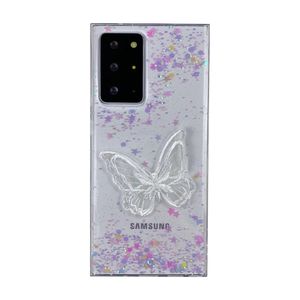 3D Bling Paillettes Broderie papillon étui Souple Pour <span class=keywords><strong>Samsung</strong></span> S20 Plus A50 <span class=keywords><strong>A10</strong></span> A51 A71 A20 A30 A21 A31 a41 A01 couverture arrière - Product Image 3