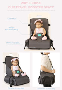 Siège rembourré à couches pour enfants, à dos complet, pour la cuisine, la salle à manger, le voyage, la sécurité du bébé, rehausseur - Product Image 4