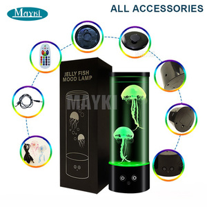 LED Fantasy <strong>Jelly</strong> <strong>Fish</strong> Night Light LED Table Desk Bedside <strong>Lamp</strong> Bedroom Ambiance Light LED Jellyfish <strong>Lamp</strong> - Product Image 5