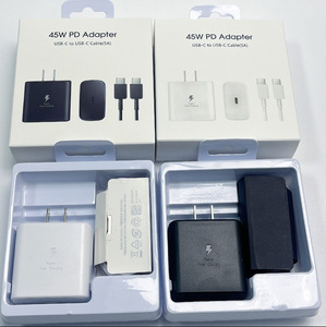 Chargeur rapide USB-C 45W, prise EU, UK, US, cordon de charge Type-C, kit de charge pour Samsung, compatible avec les modèles Samsung S6, S22, S23, S24 - Product Image 6