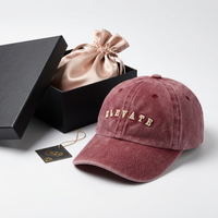 Casquette de baseball ajustable en coton Oxford lavé de qualité supérieure, 6 panneaux, beige, non structurée, style rétro vieilli, streetwear, motif à pois