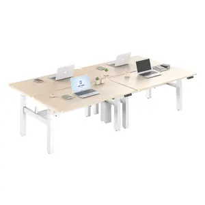 JIECANG ارتفاع قابل للتعديل الكهربائية الميكانيكيه الدائمة ارفع طاولة مكتبية