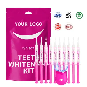 Dental Bleaching System Privates Logo Profession elles Gelstifte-Kit Blue Led Light White ner White ning Kit Zahnaufhellungs-Kit mit Ce