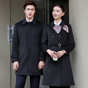 Cappotto Professionale in Lana, Abbigliamento da Lavoro Invernale Imbottito per Uomo e <span class=keywords><strong>Donna</strong></span>, Uniforme Bancaria - Product Image 2