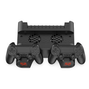 Base de Carga y Refrigeración Todo en Uno para Controles, Compatible con Discos de Juegos de PS4, PS4 Slim, para <span class=keywords><strong>Consola</strong></span> <span class=keywords><strong>PlayStation</strong></span> <span class=keywords><strong>4</strong></span> - Product Image 5