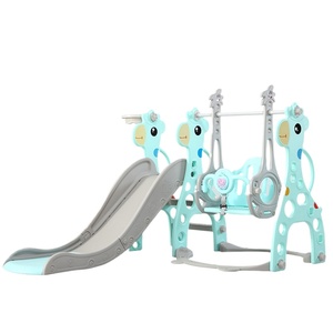 Tobogán y Columpio de <span class=keywords><strong>Jirafa</strong></span> de Alta Calidad, Tres en Uno, de Plástico, para Niños - Product Image 3