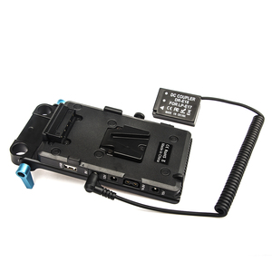 Batterie factice cc à LP-E17 DR-E18 coupleur cc + plaque de montage en V pour appareil photo Canon EOS <span class=keywords><strong>RP</strong></span> 77D 200D 250D 750D T6i 760D T6s 800D 8000 - Product Image 4