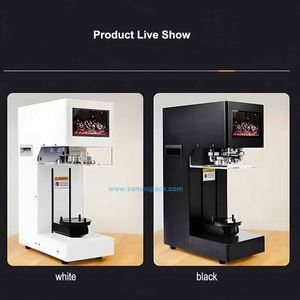 Selladora de Latas de Aluminio Semiautomática, Nueva Máquina Selladora de Latas de Hojalata con Fácil Operación para Envasado de Frascos y Botellas - Product Image 3