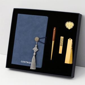 Servicios Corporativos de Cultura China para Empresas: Cuaderno con Grabado, Bolígrafo con Borla, Marcapáginas de Latón, Soporte de Madera, Regalo de Graduación - Product Image 3