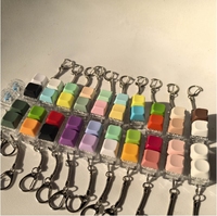 Custom Cat Switch Keycap PVC Plastic Keychain with Logo Design DIY Keyboard Keychain for Stress Relief Digital Printing