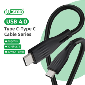 Wistar Usb4.0 40Gbps PD 240W USB 4.0 <span class=keywords><strong>Type</strong></span> <span class=keywords><strong>C</strong></span> ไปยัง USB-<span class=keywords><strong>C</strong></span> <span class=keywords><strong>สาย</strong></span><span class=keywords><strong>ชาร์จ</strong></span>ข้อมูลสำหรับโทรศัพท์มือถือ - Product Image 1