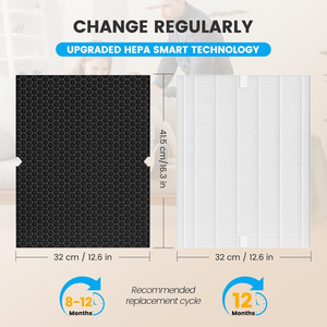 Filtres d'air HEPA 13 True HEPA pour purificateur d'air Walson OEM ODM, filtre à charbon actif, filtre HEPA pour purificateur d'air <span class=keywords><strong>Winix</strong></span> 5500-2 - Product Image 4