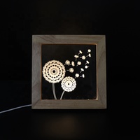 Cadre Photo 3D personnalisé, veilleuse USB 5V, cadre Led en bois, lampe d'ambiance en acrylique pour chambre de bébé