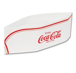 Promotion Customize Imprinted Logo Disposable Dinner Food Soda Jerk Paper Chef Hat