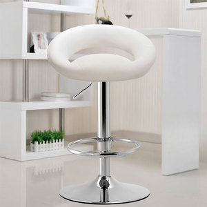 Juego de 2 Taburetes de Bar Ajustables al por Mayor para Recepción, Oficina y Vestíbulo de Hotel, Taburete Alto de Cuero <span class=keywords><strong>Italiano</strong></span> con Reposapiés - Product Image 4