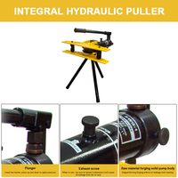 Cintreuse de tuyaux portable multifonctionnelle SWG-1 (13-34 mm) : une cintreuse de tuyaux hydraulique manuelle intégrée pour tuyaux en acier galvanisé
