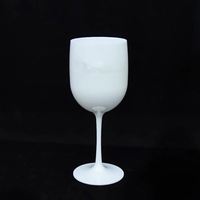 IStapromo Gifts Flûtes à champagne et verres à vin rouge en plastique PP modernes incassables de 480 ml (16 oz) avec logo personnalisé, coloris noir, blanc, rose