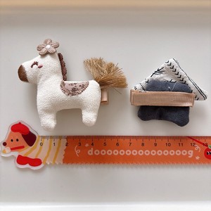 Nouvelle mode pinces à cheveux en dentelle pour enfants dessin animé cheval mignon tissu crème glacée cheveux canard poignées pince pour fille bijoux de décoration pour enfants - Product Image 4