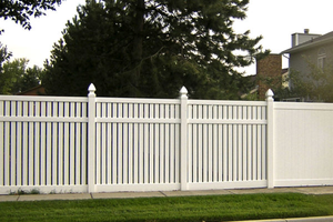 Thương mại ngoài trời an ninh hàng rào <span class=keywords><strong>PVC</strong></span> vườn hàng rào tấm bền nhẹ picket hàng rào bán buôn - Product Image 4