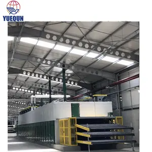 Wood core veneer continuous mesh roller conveyor belt dryer machine
