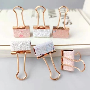 Kẹp Giấy Văn Phòng Phẩm Sáng Tạo Vui Nhộn Kẹp Tài Liệu Kẹp Giấy Màu Pastel Lấp Lánh Màu Hồng Vàng Hồng - Product Image 2