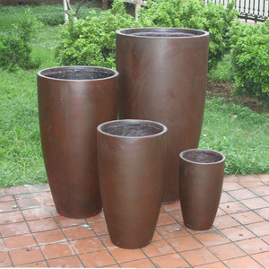 Decorativo rotondo nordico interno grande <span class=keywords><strong>cemento</strong></span> fioriere e vasi da giardino per la casa - Product Image 3