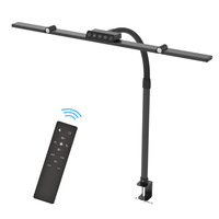 Lampe de bureau architecte à écran LED long de 42 pouces avec télécommande, éclairage de l'écran réglable, avec pince pour double écran d'ordinateur de bureau