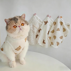 Gilet cardigan léger et transparent sans manches pour l'été, pour chats et chiens, mignon, anti-chute de poils, protection solaire, vêtements pour animaux de compagnie - Product Image 3