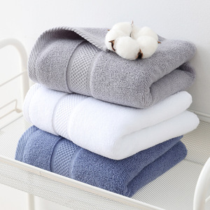 Toalla de algodón puro Jianmu Qingyue, 70x140cm, suave y absorbente para secar el cabello y lavar la cara, uso doméstico, Unisex - Product Image 1