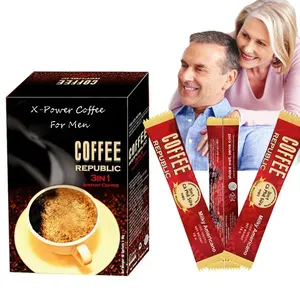 Fabrik preis Tongkat Ali Maca Ganoderma Cordy ceps 4-in-1 Instant Man Energy Kaffee