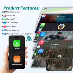 Box Wireless Apple MMI Carplay per Alfa Giulietta 6.5 "2013-2018 Android Auto multimediale Plug Play di navigazione 1 anno di garanzia - Product Image 3