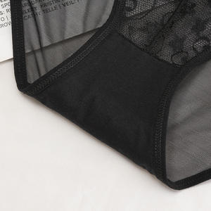 Braguitas de Bikini de Encaje Negro sin Costuras y Transpirables para Mujer 2024, Cintura Baja, Sexy, Hueco, con Entrepierna de Algodón, Estilo Diario - Product Image 5