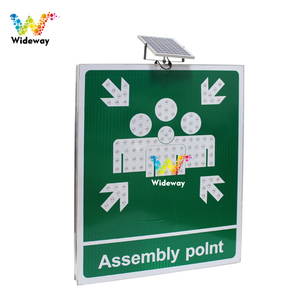 Emergency Evacuation Title <strong>Sign</strong> Solar LED Reflective <strong>Assembly</strong> Point <strong>Sign</strong> - Product Image 2