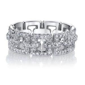 Tiffany & Co. Anillo de diamantes de oro blanco con corte brillante redondo, anillo de boda de lujo para mujer F714 - Product Image 6