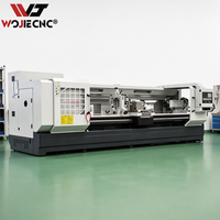 Tour CNC horizontal CE ISO9001 WOJIE CK6163, portée de 660 mm, longueur de 1500 mm, pour le traitement de grandes brides et de tuyaux métalliques