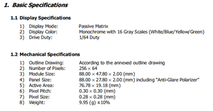 شاشة Lida Inch AMOLED E-من خلال دقة x 64 360cd/<span class=keywords><strong>m</strong></span> وحدة sd1322 ذات استهلاك منخفض - Product Image 6