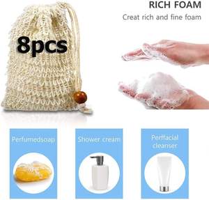 Nueva Bolsa de Jabón de Sisal en Oferta, Bolsa Exfoliante para Jabón con Cordón, Cuentas de Madera, Bolsa para Jabón Seco Espumante - Product Image 2