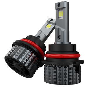 EURS Nouveau 9005 HB3 HB4 9012 H1 H3 H8 H11 H13 9007 H7 LED Phare de voiture double tube en cuivre 10000LM 90W IP65 6000K Blanc 12V-24V - Product Image 1